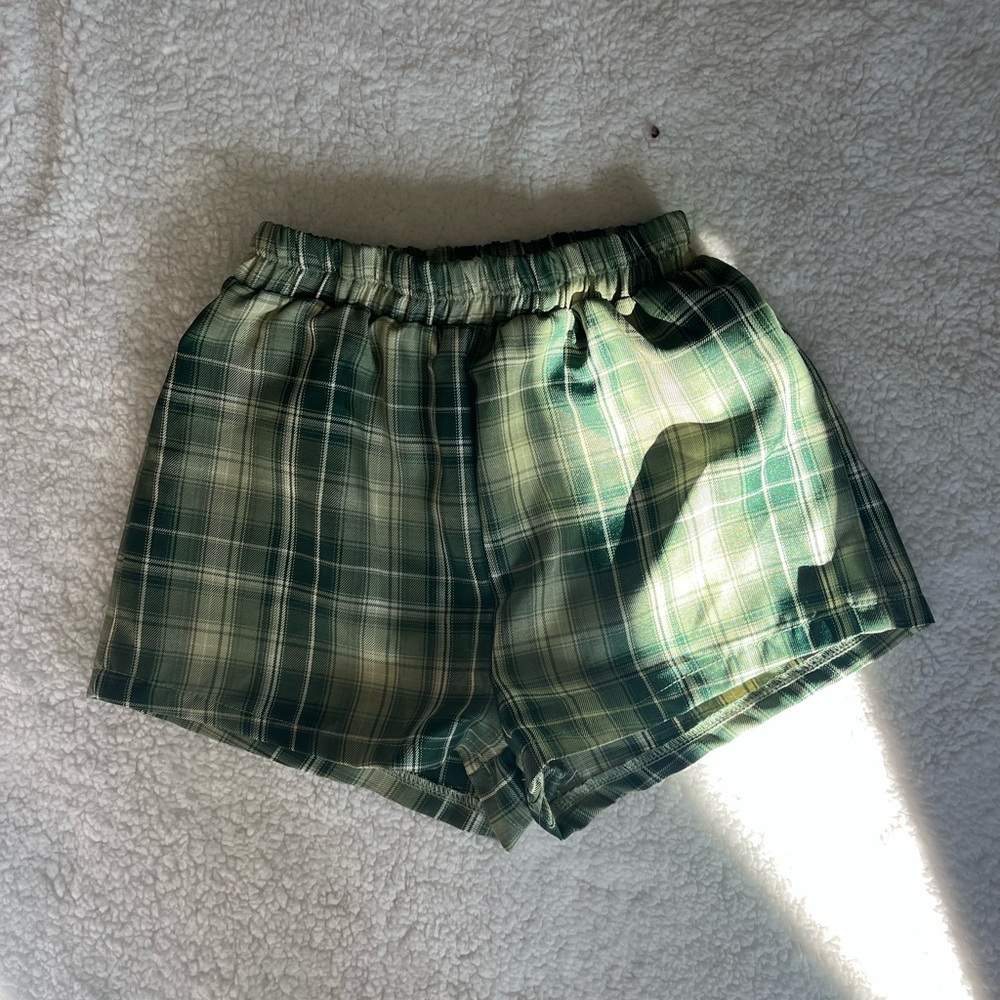 Shein plaid shorts